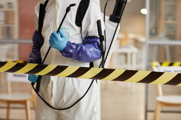 Professional Biohazard Cleanup technician working in Fork, MD